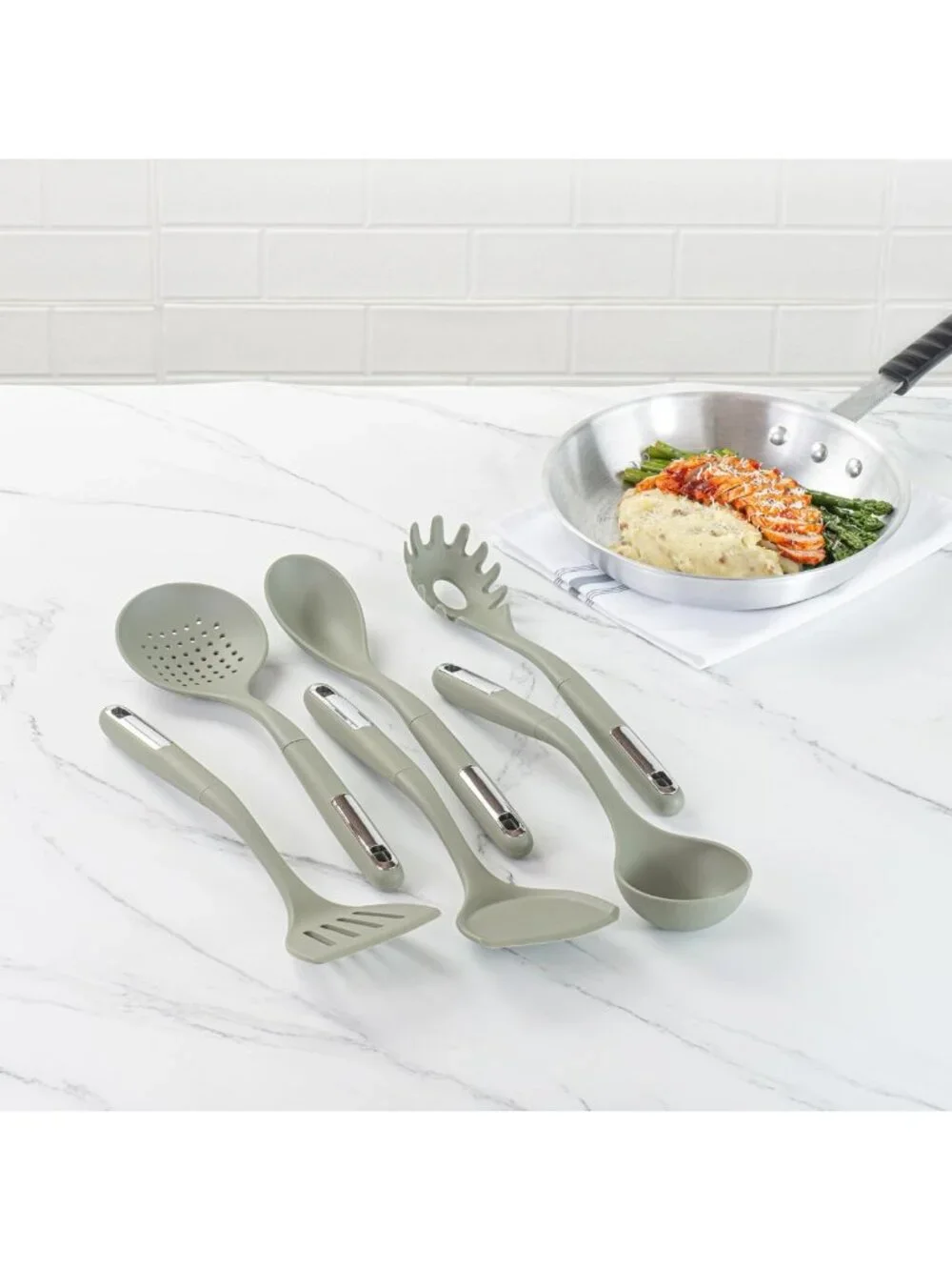 6-Piece Silicone Utensil Set - Non-Slip, Heat-Resistant Kitchen Tools, Durable